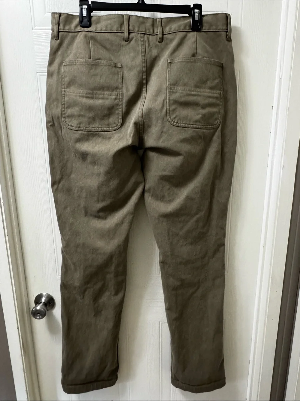 Taylor Stitch Olive Green Work Chinos